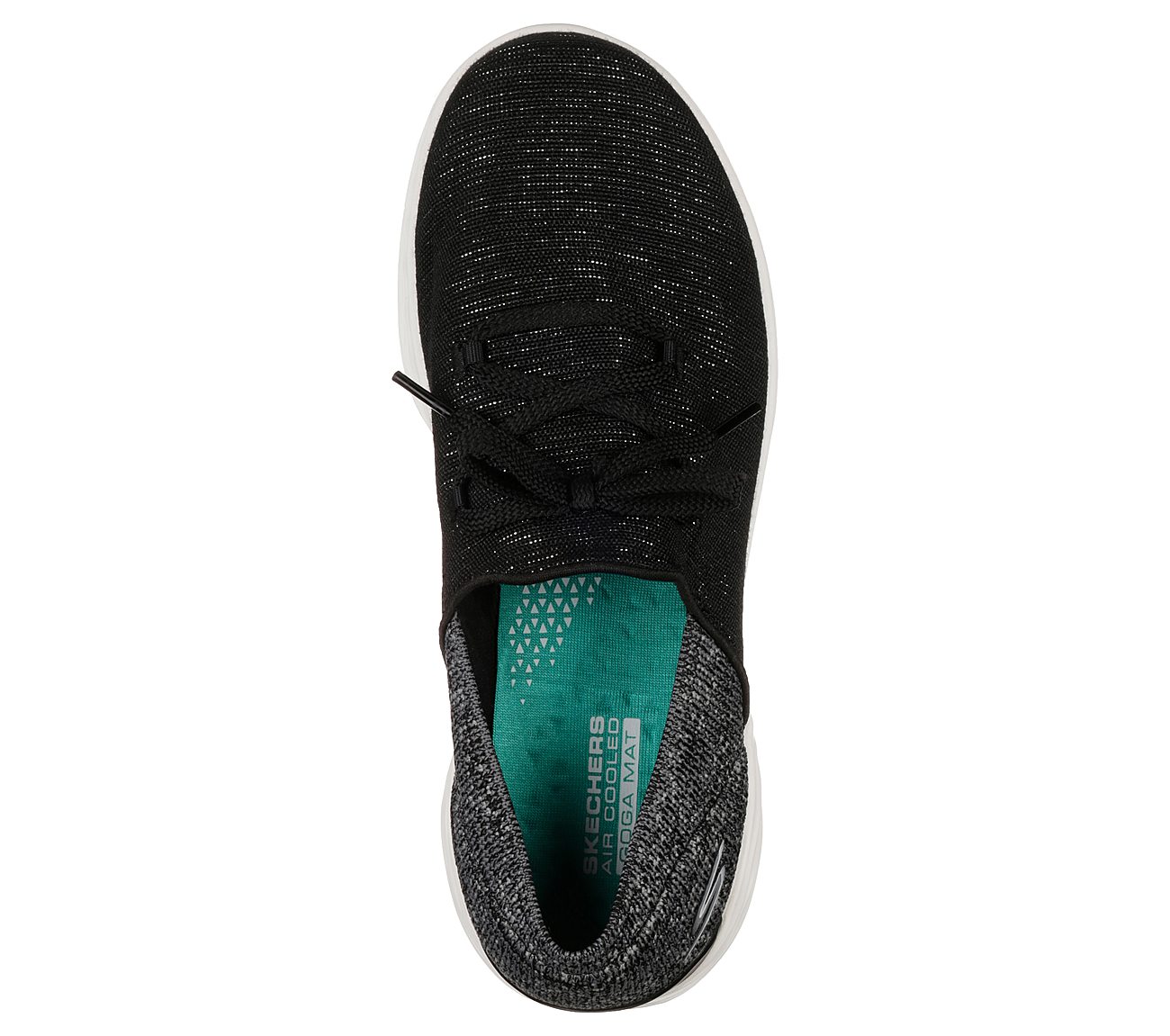 YOU - REVERE, BLACK/WHITE Footwear Top View