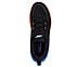 GO RUN SUPERSONIC MAX, BLACK/MULTI Footwear Top View
