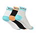 3PK WOMENS CONTRAST NON TERRY, BLK/BLU/ORANGE