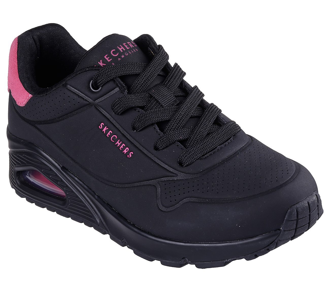 UNO - POP BACK, BLACK/HOT PINK Footwear Right View