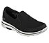 GO WALK 5 - BEELINE, BLACK/WHITE Footwear Lateral View