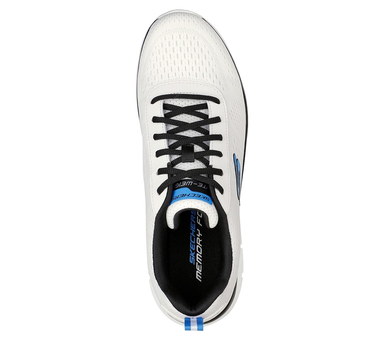 TRACK-RIPKENT, WHITE BLACK Footwear Top View