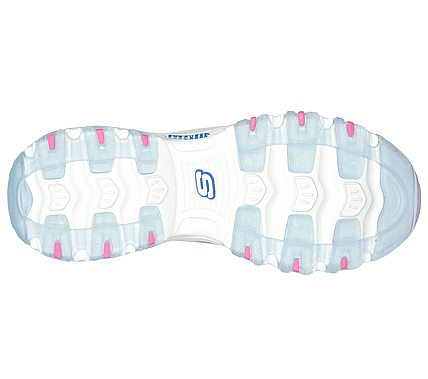 D'LITES-FRESH AIR, BLUE/HOT PINK Footwear Bottom View