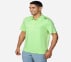 GODRI SWIFT POLO, LIME/GREEN Apparel Top View