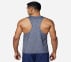 GODRI SKECH-AIR OUTPACE TANK, BLUE/WHITE Apparels Bottom View