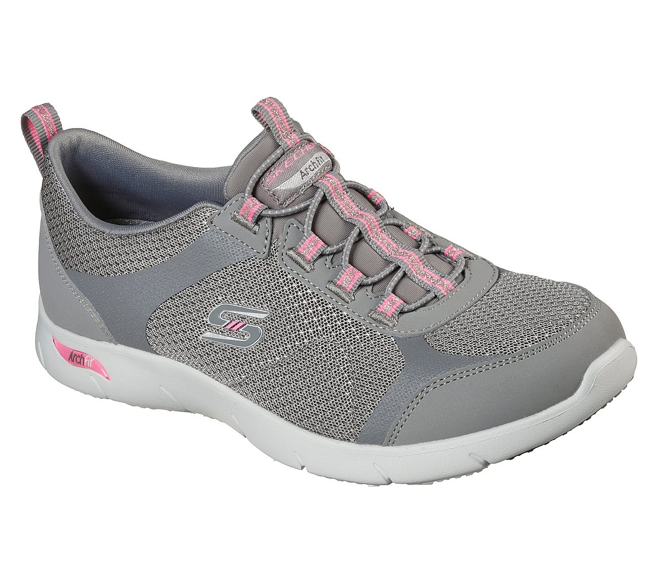 ARCH FIT REFINE - HER BEST, GREY/PINK Footwear Right View