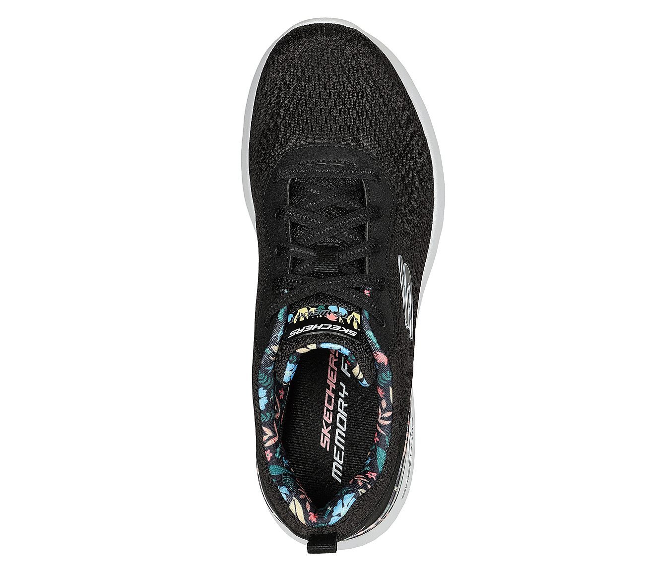 SKECH-AIR DYNAMIGHT-LAID OUT, BLACK/MULTI Footwear Top View