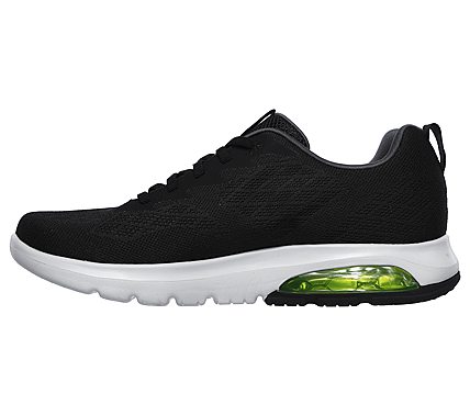 GO WALK AIR - NITRO, BLACK/LIME Footwear Left View