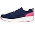 GO RUN RIDE 8, NAVY/PINK Footwear Left View