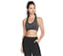 SEAMLESS SPORTS BRA, BLACK/WHITE Apparels Lateral View