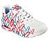 UNO - SPREAD THE LOVE, WHITE Footwear Lateral View