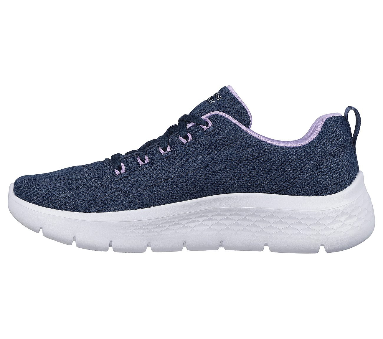 GO WALK FLEX - STRIKING LOOK, NAVY/LAVENDER Footwear Left View