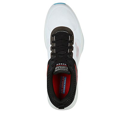 GO TRAIN VENOM-RECLUSE, BLACK/WHITE/RED Footwear Top View