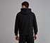 SKECHERS CORDED PANEL HOODIE, BLACK