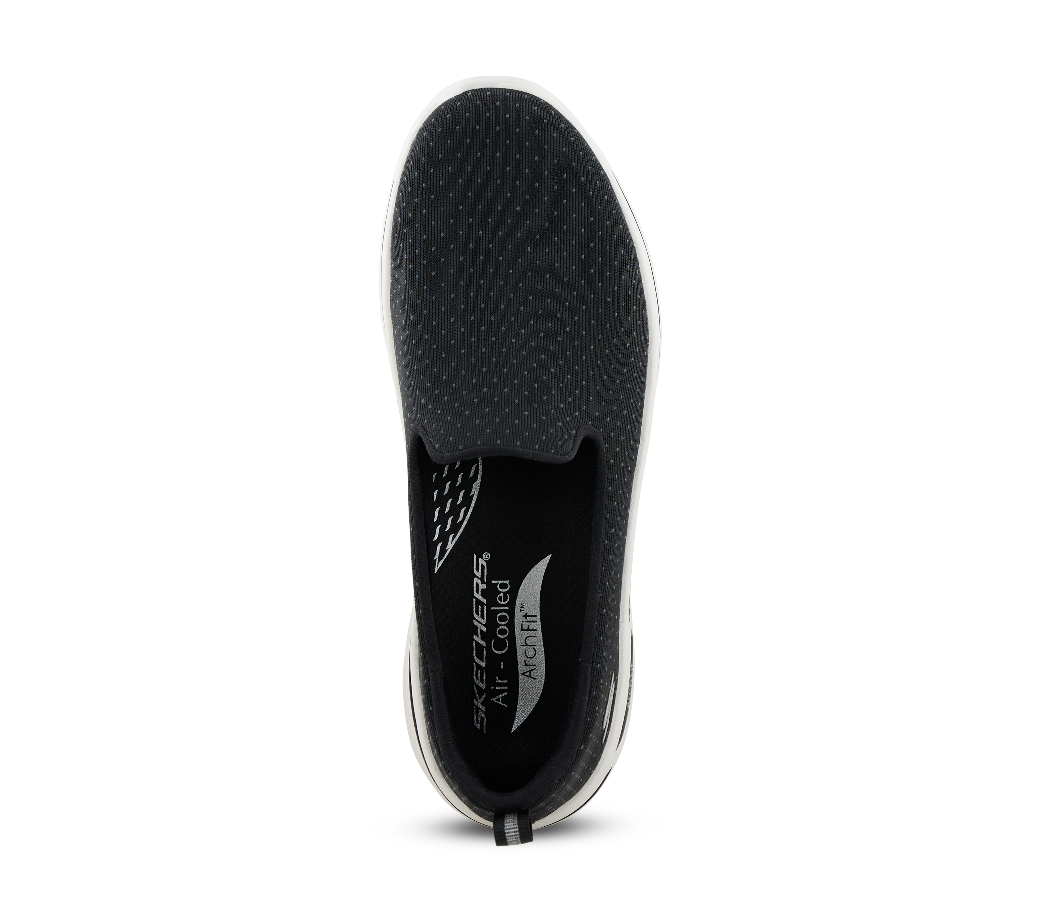 GO WALK ARCH FIT - MORNING ST, BLACK/WHITE Footwear Top View