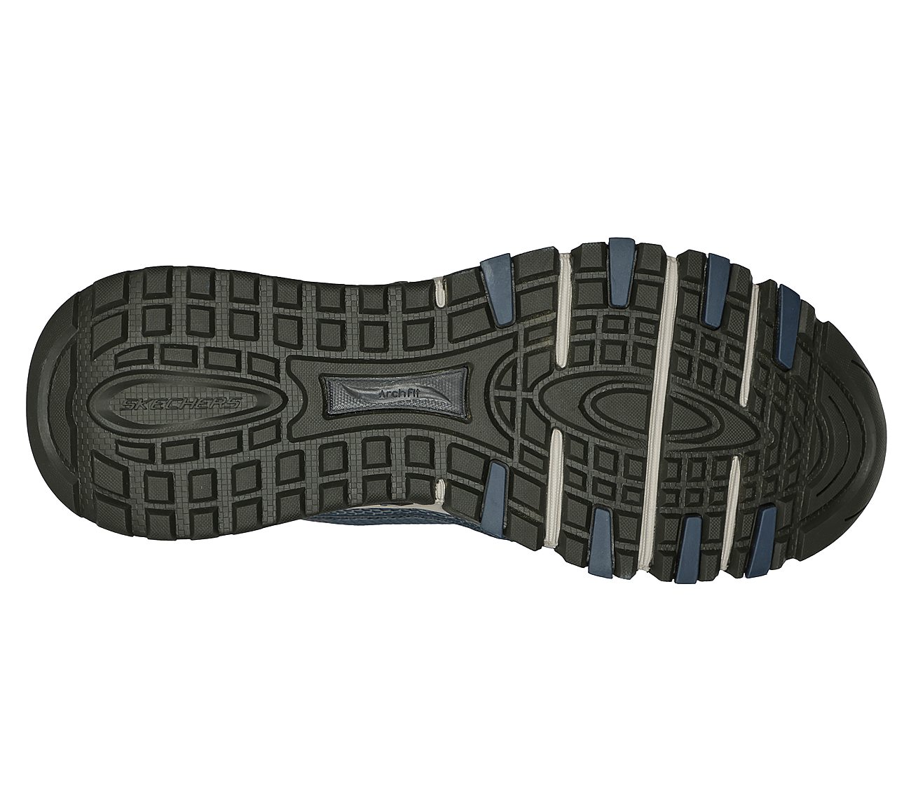 ARCH FIT ESCAPE PLAN, NAVY/ORANGE Footwear Bottom View