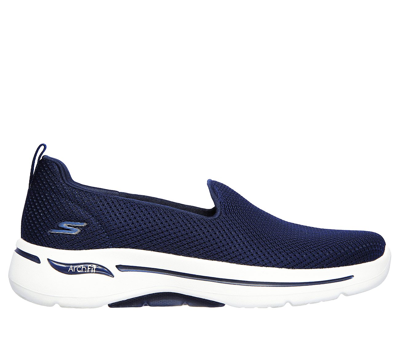 Skechers Navy/White Go Walk Arch Fit Grateful Womens Walking Shoes