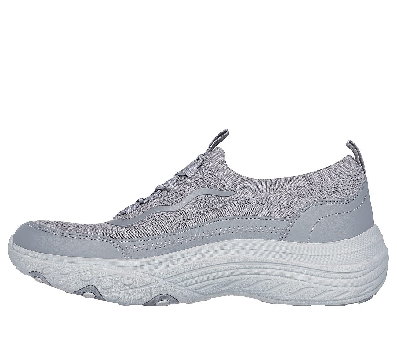 BREATHE EASIER - SUITS HER, GREY Footwear Left View