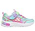 SKECH POPS BLAST, AQUA/MULTI Footwear Lateral View