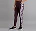 PRINTED PANEL LEGGING, WHITE/TURQ/PURPLE