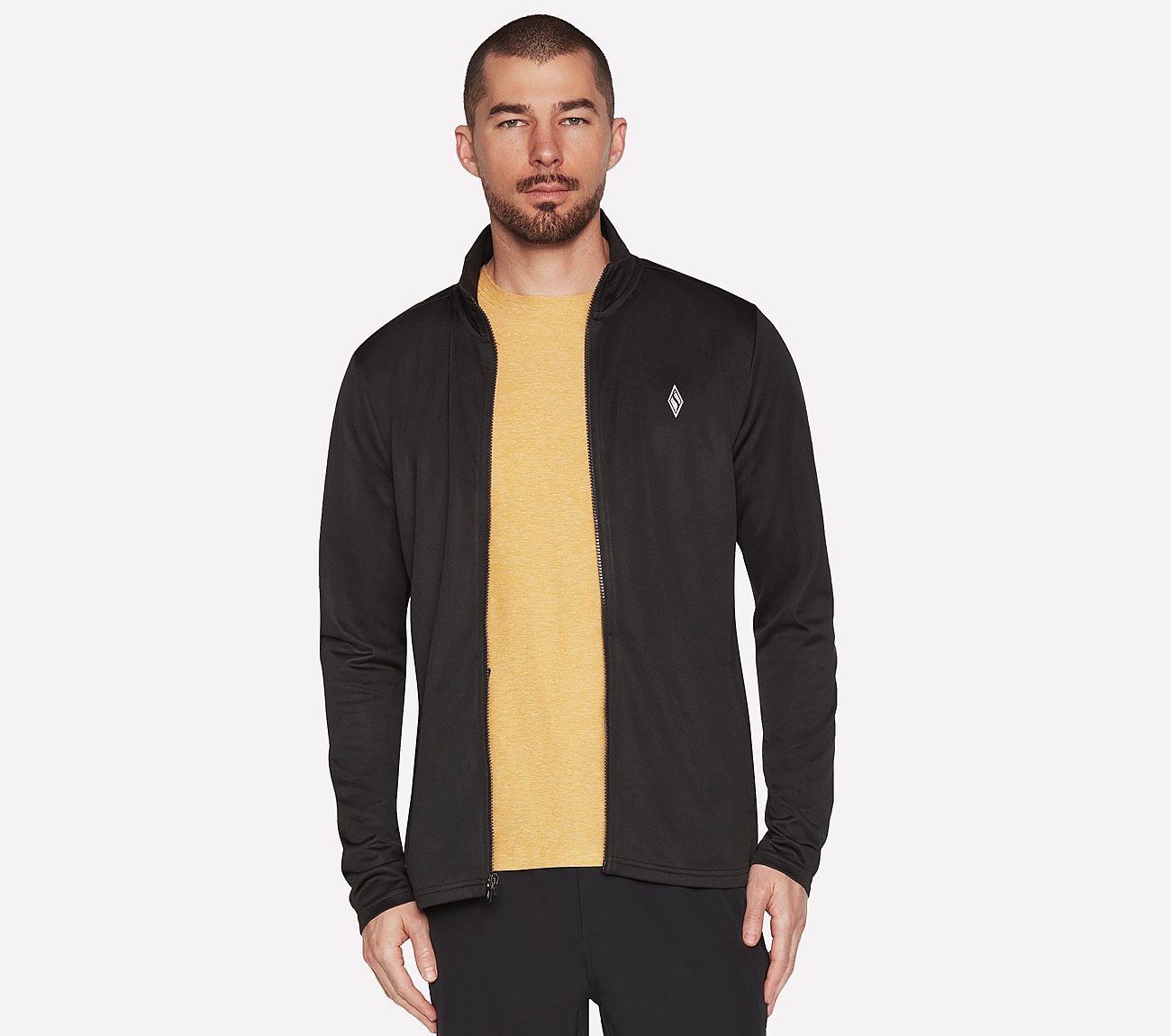 SKECHKNITS RIVAL FULL ZIP JAC, BBBBLACK Apparel Lateral View