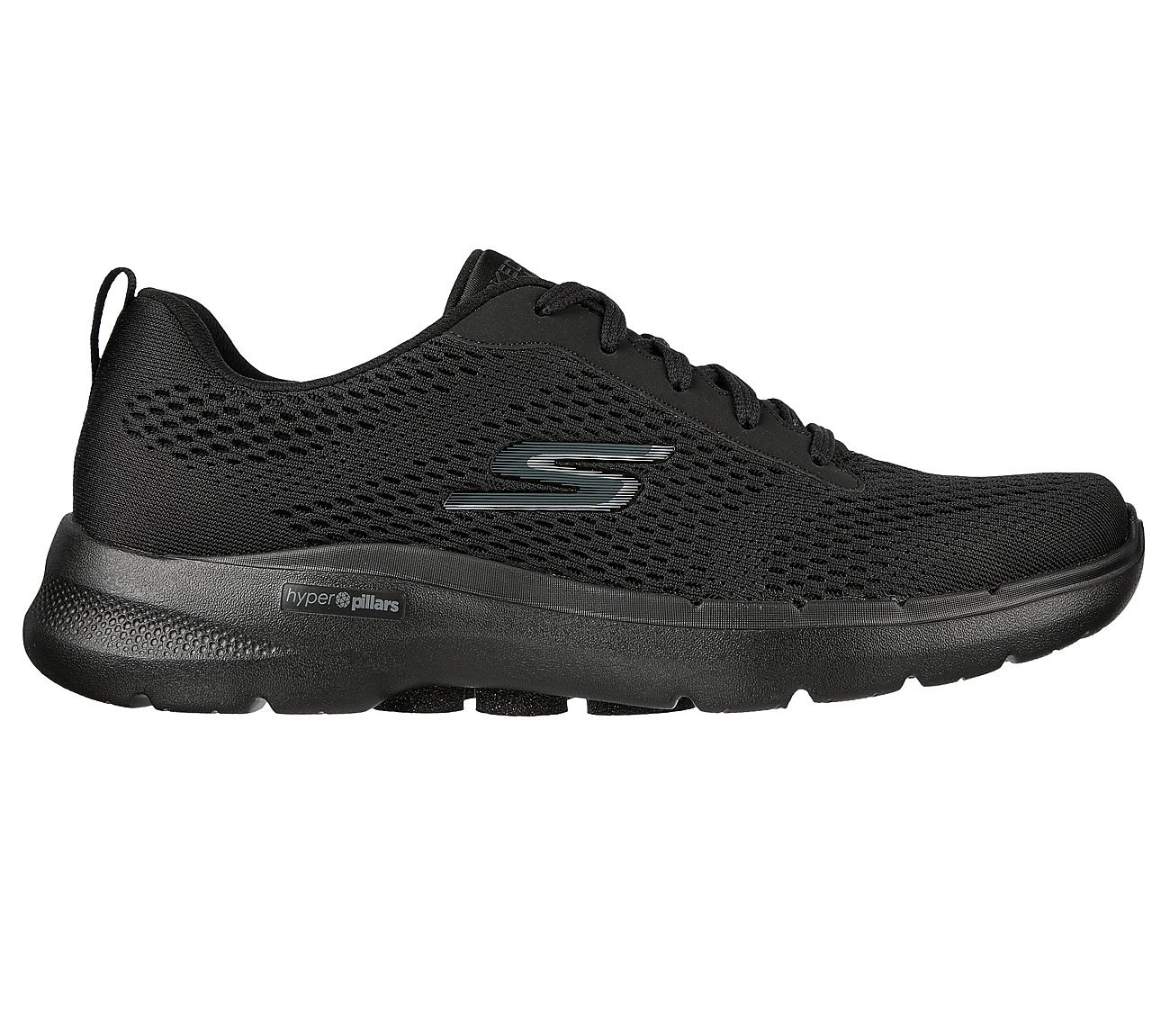 Skechers Black Go Walk-6-Avalo Mens Lace Up Shoes - Style ID: 216209 ...