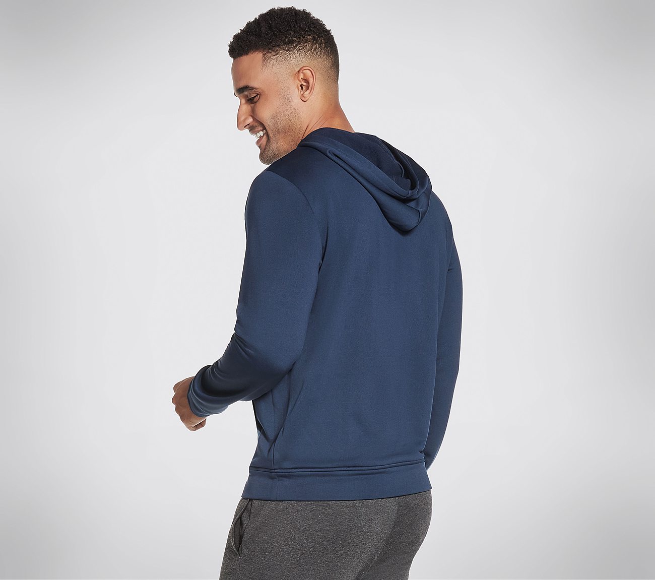 SKECHTECH PO HOODIE, NNNAVY Apparels Top View