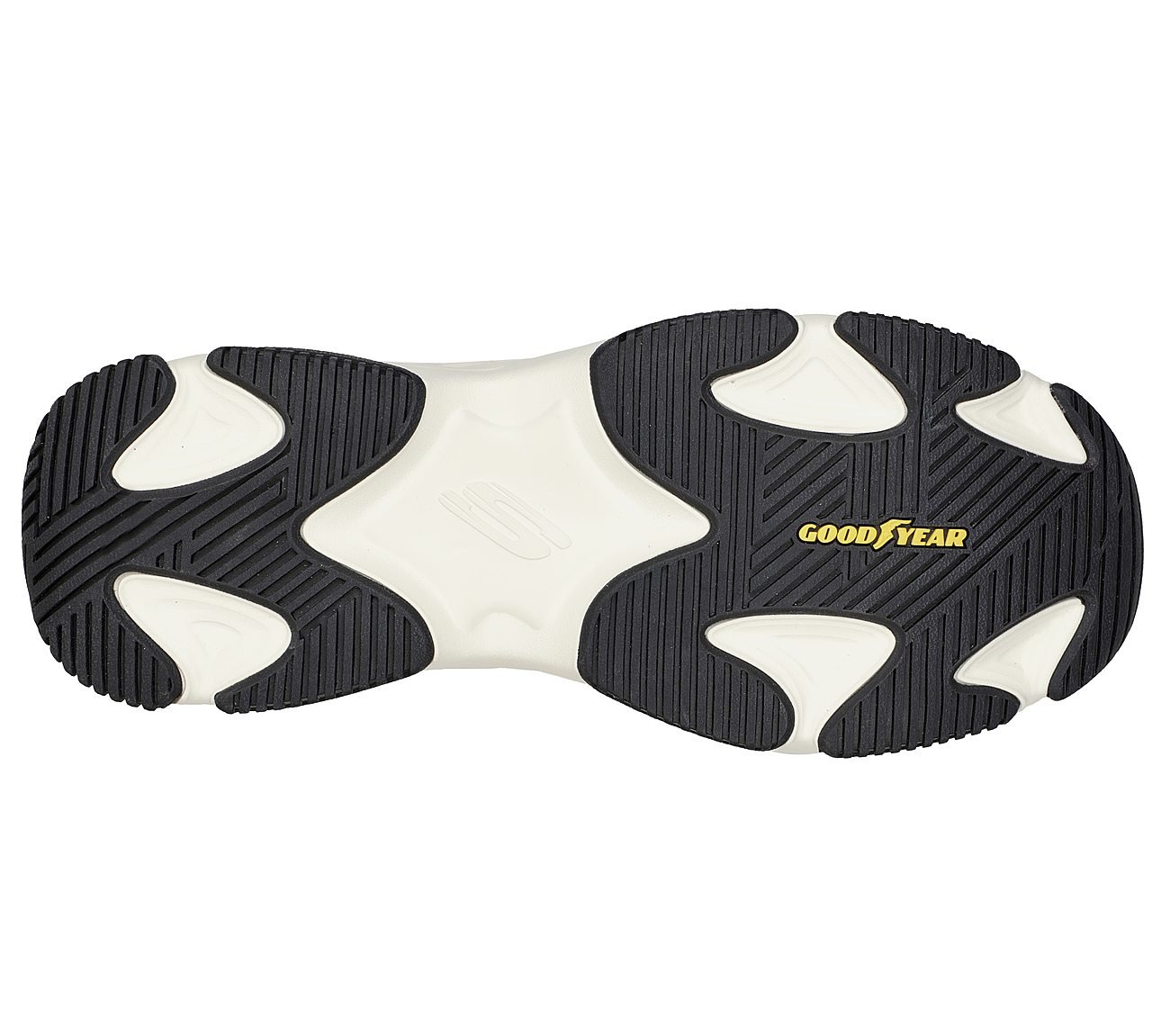 LANDER S, BLACK/WHITE Footwear Bottom View