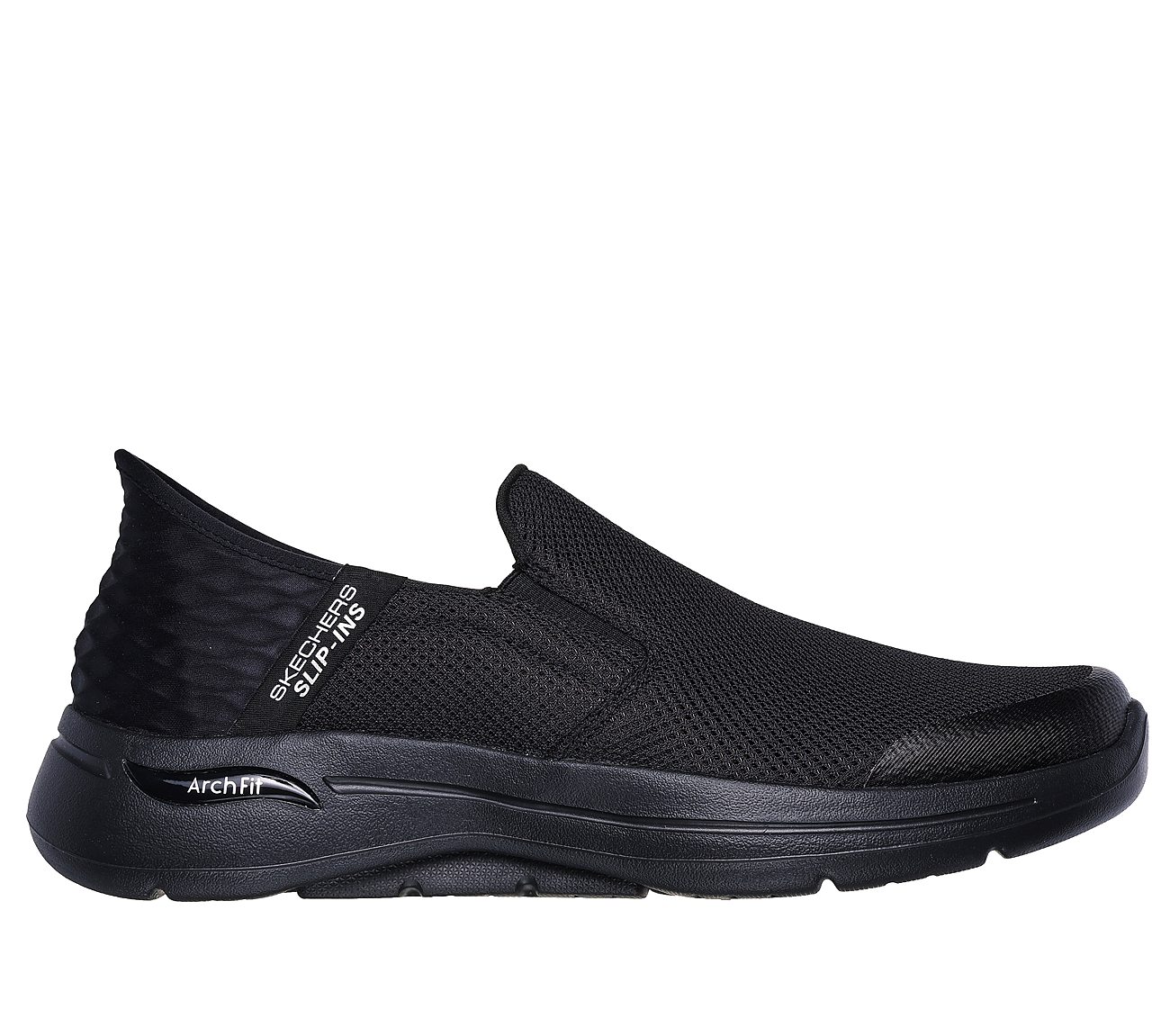 Skechers Black Go Walk Arch Fit Hands Free Mens Walking Shoes Style ID