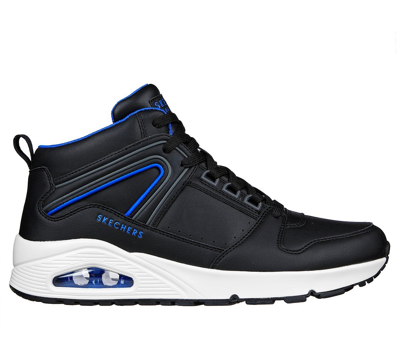 UNO - KEEP CLOSE, BLACK/BLUE Footwear Lateral View