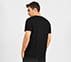 DUAL PRINT VARSITY GRAPHIC T-SHIRT, BLACK Apparel Left View