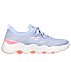 GO WALK MASSAGE FIT - UPSURGE, GREY/PINK Footwear Lateral View