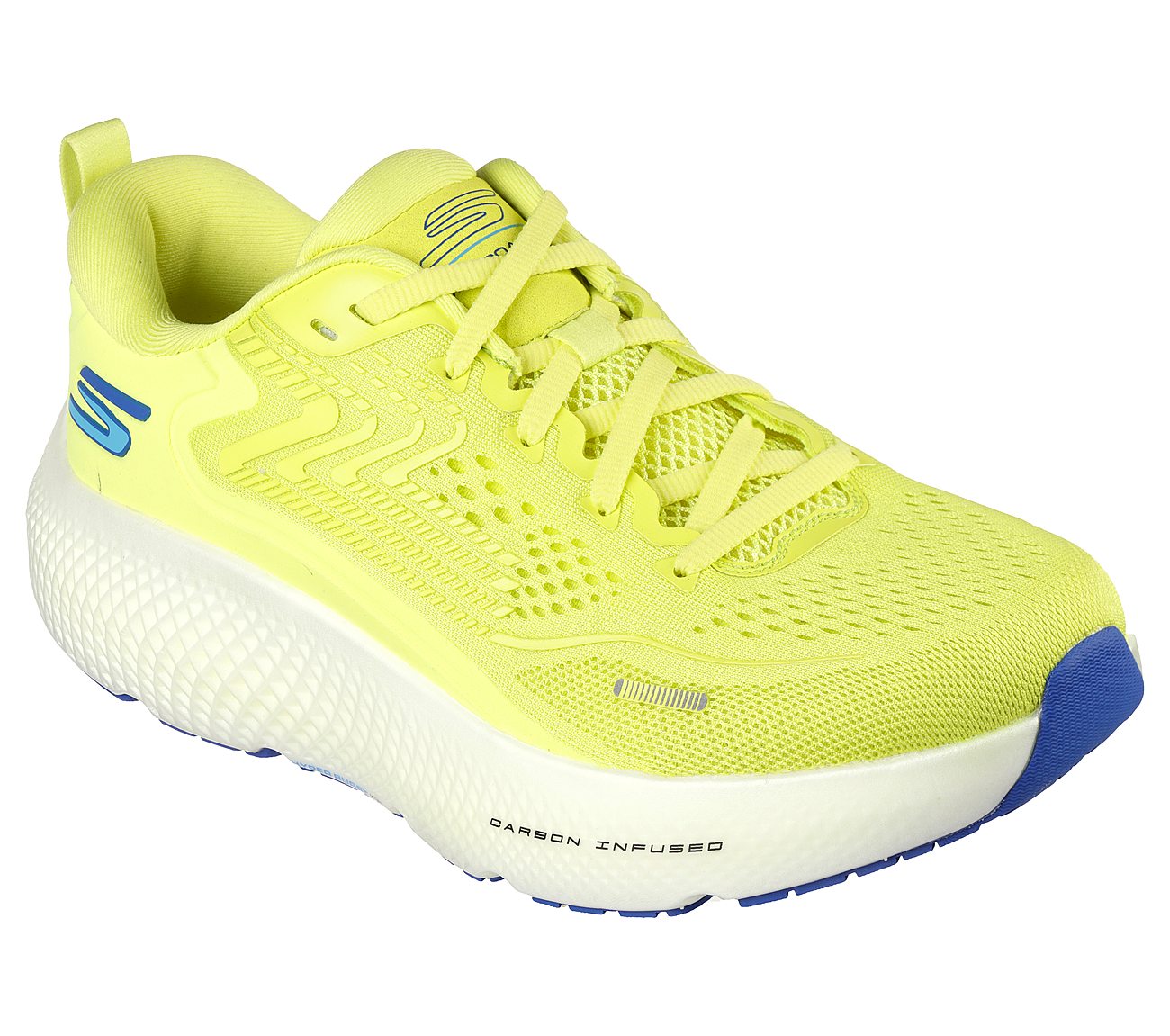 GO RUN MAX ROAD 6, LIME/BLUE Footwear Right View