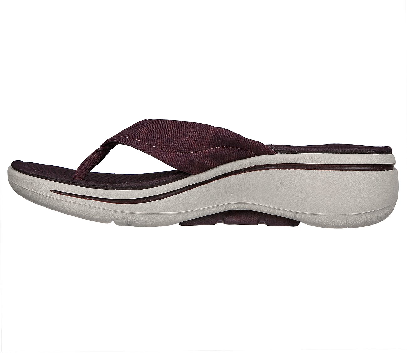 GO WALK ARCH FIT SANDAL - AST, BBURGUNDY Footwear Left View