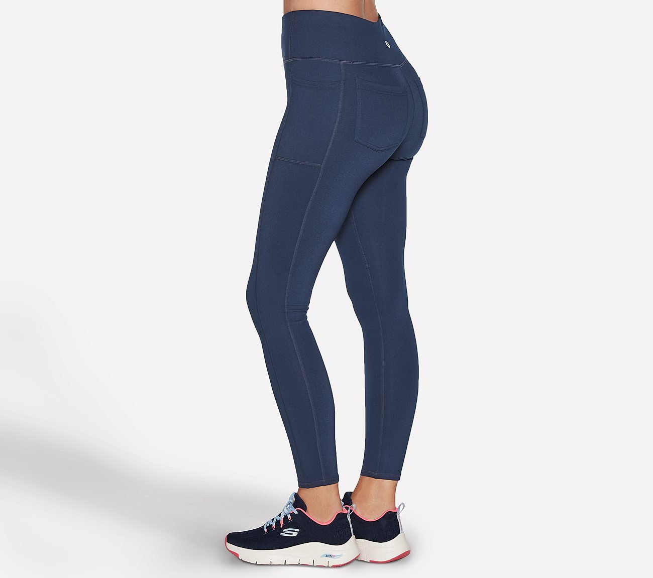 GOSTRETCH HW FL 4 POCKET LEGG, NNNAVY Apparels Top View