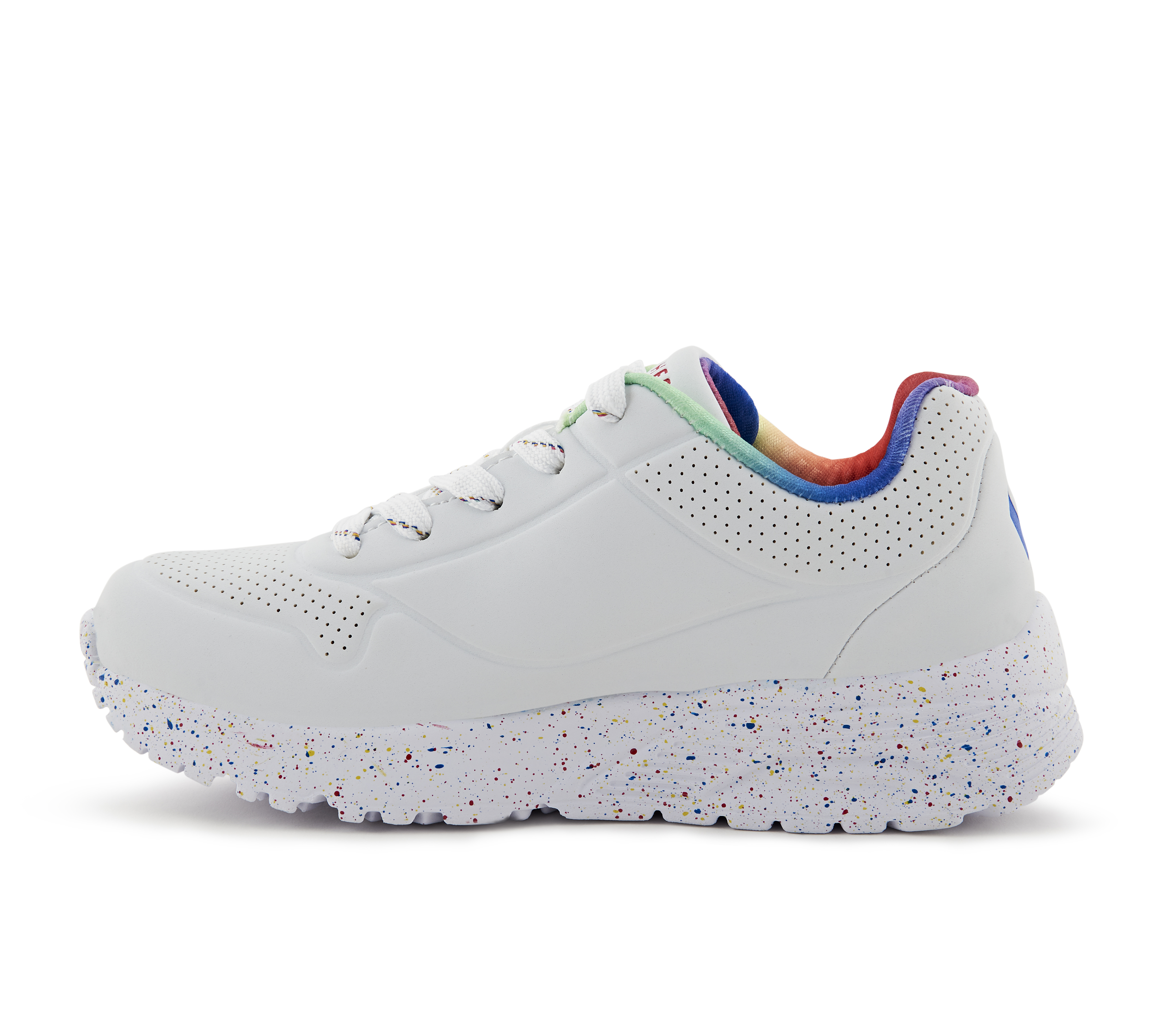 UNO LITE-RAINBOW SPECKLE, WHITE/MULTI Footwear Left View