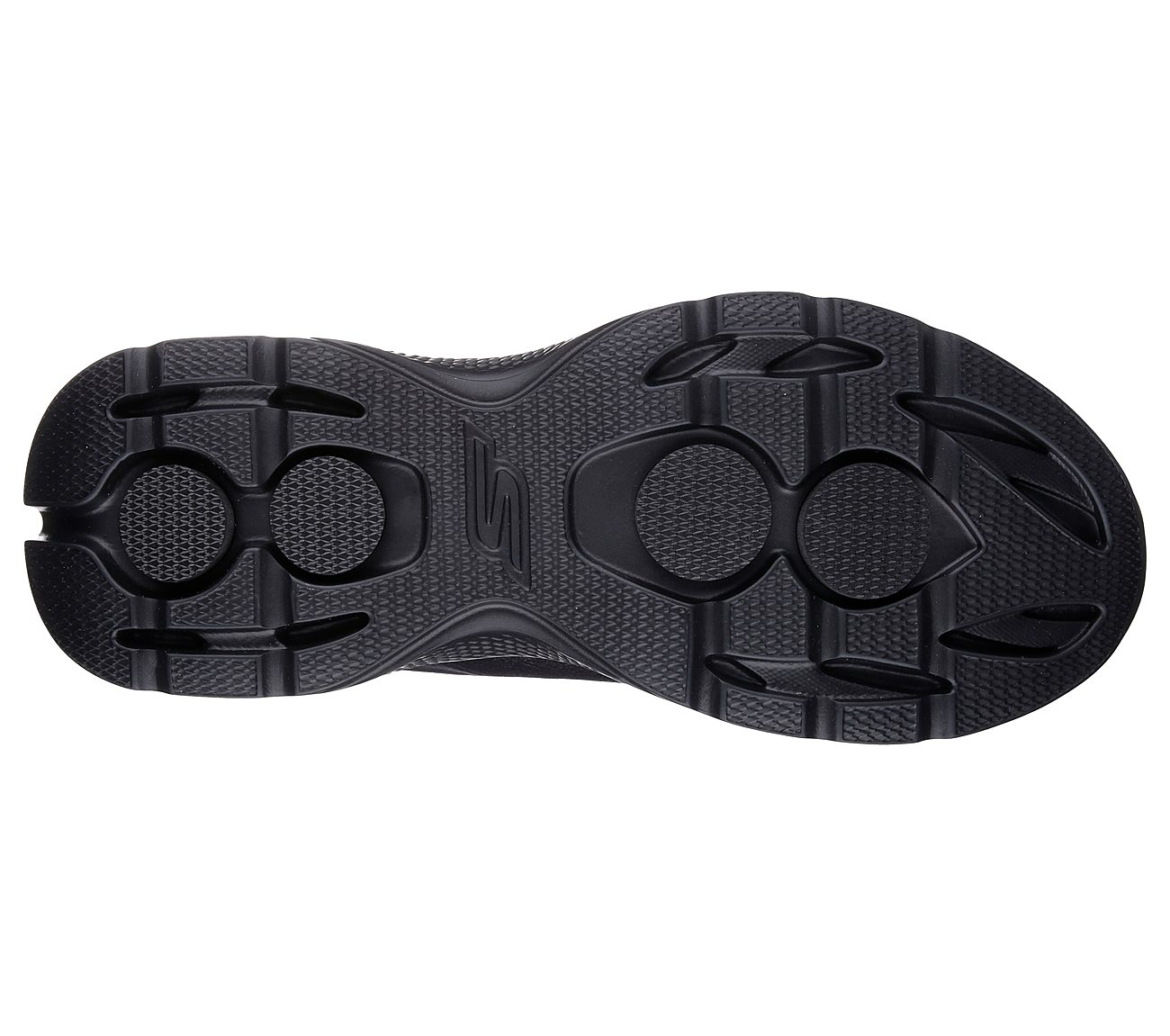 GO WALK 4 - REMARKABLE, BBLACK Footwear Bottom View