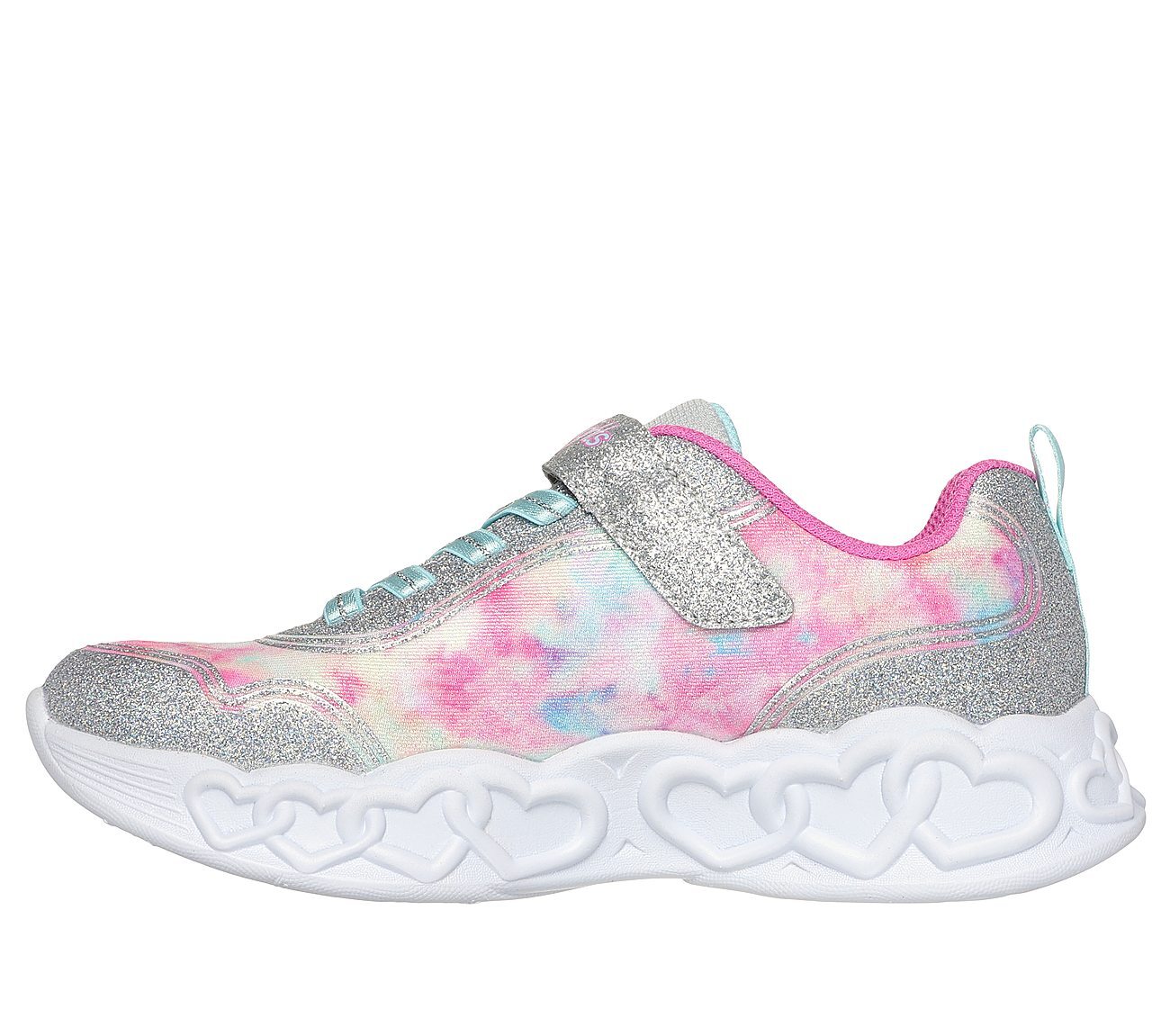 INFINITE HEART LIGHTS - COLOR, SILVER/MULTI Footwear Left View