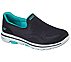 GO WALK 5, BLACK/TURQUOISE Footwear Right View