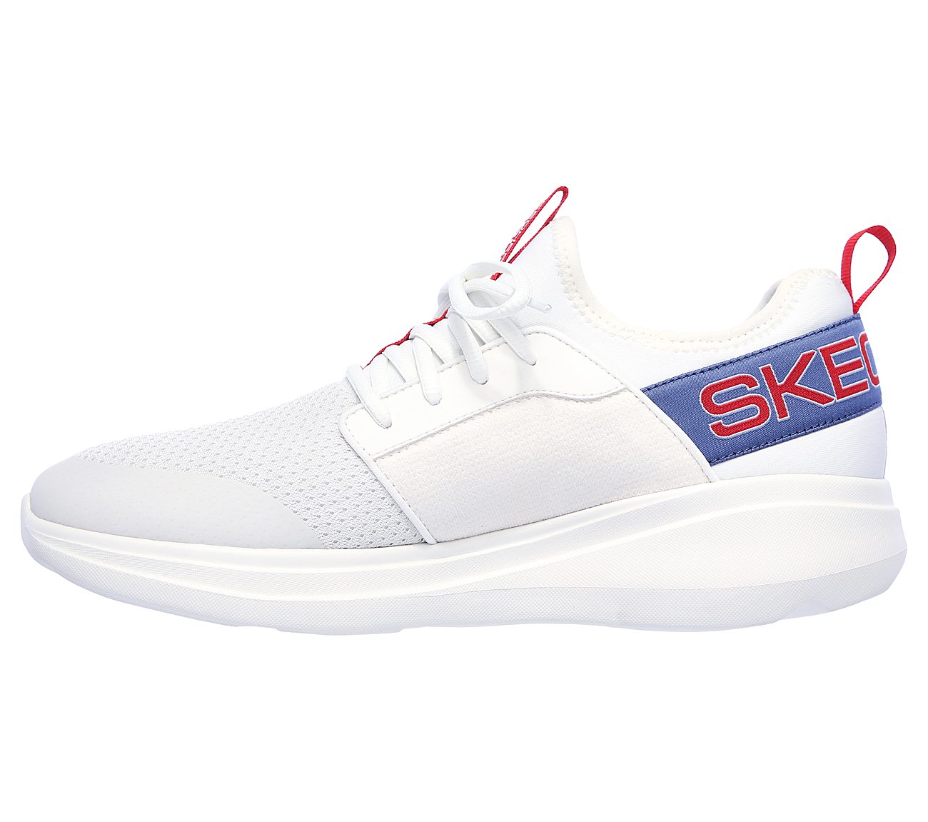GO RUN FAST - STEADFAST, WHITE/BLUE/RED Footwear Left View