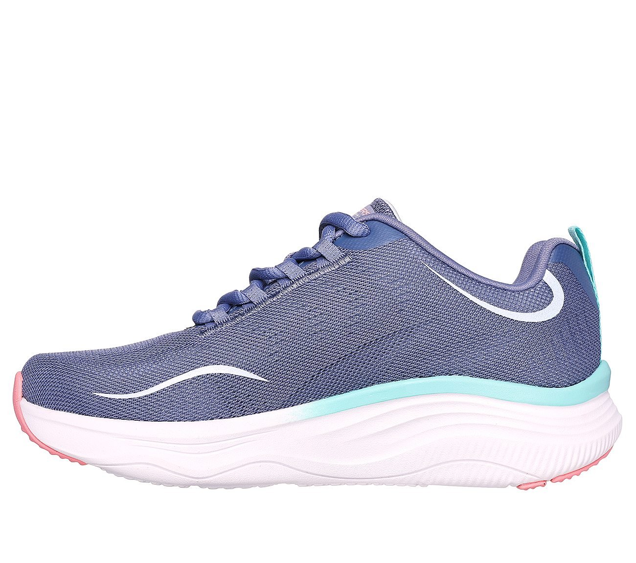 RELAXED FIT: D'LUX FITNESS, SLATE/PINK Footwear Left View