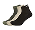 3PK MENS JACQUARD HALF TERRY ANKLE, BLACK/OLIVE