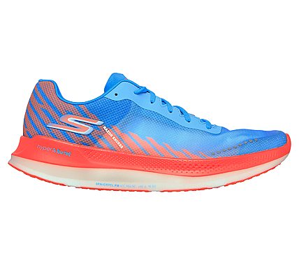 GO RUN RAZOR EXCESS, BLUE/CORAL Footwear Right View