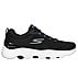 GO WALK MASSAGE FIT, BLACK/WHITE Footwear Lateral View