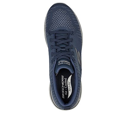 Skechers Navy Go Walk Arch Fit Grand Select Mens Lace Up Shoes - Style ...