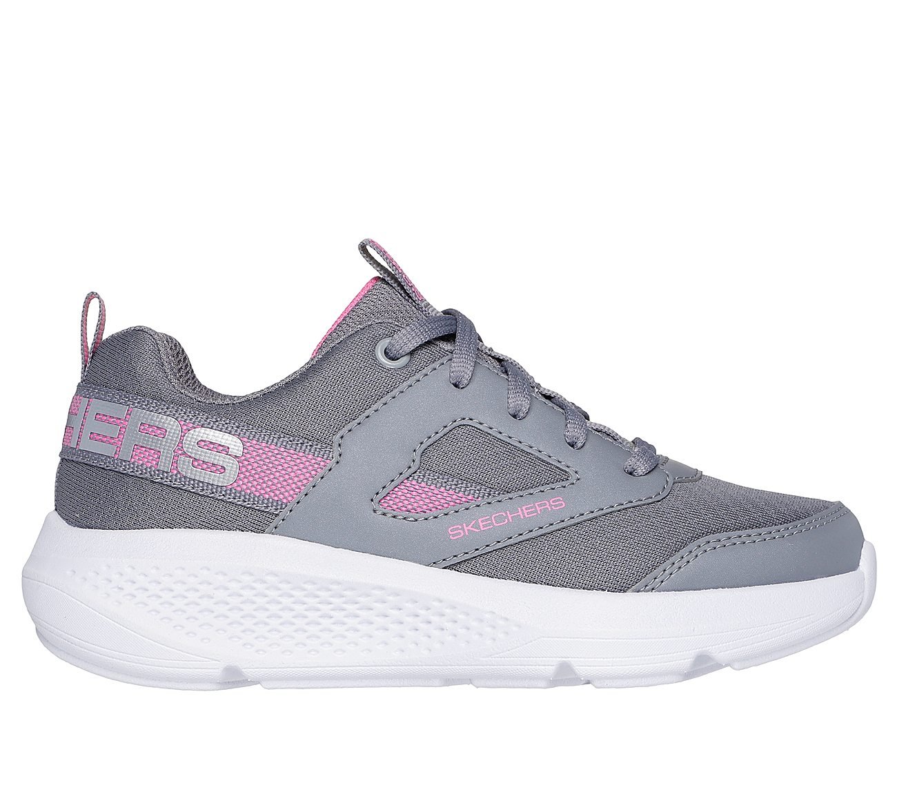 GO RUN ELEVATE - SPECTACULAR, GRAY Footwear Lateral View