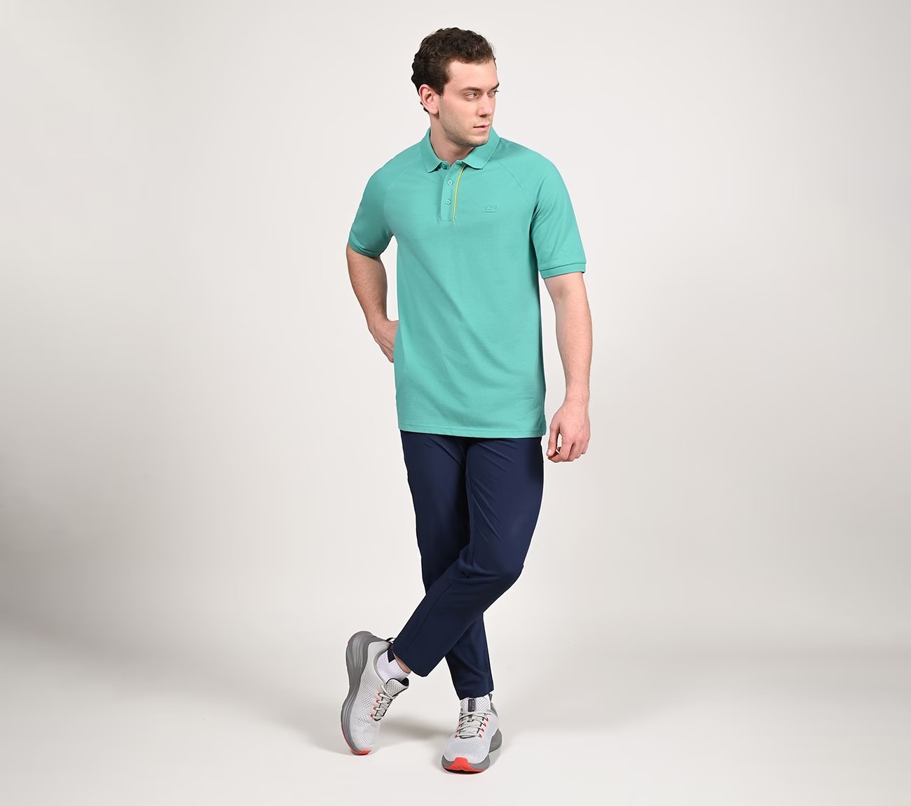 OASIS TIPPING POLO, TURQUISE Apparels Right View