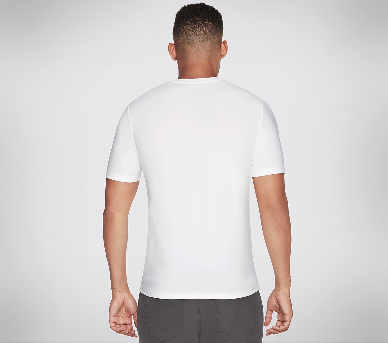 GODRI ALL DAY SOLID T-SHIRT, WWWHITE Apparels Top View
