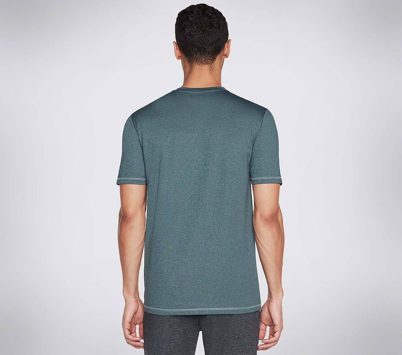SKECH-AIR TEE, NAVY/GREEN Apparel Top View