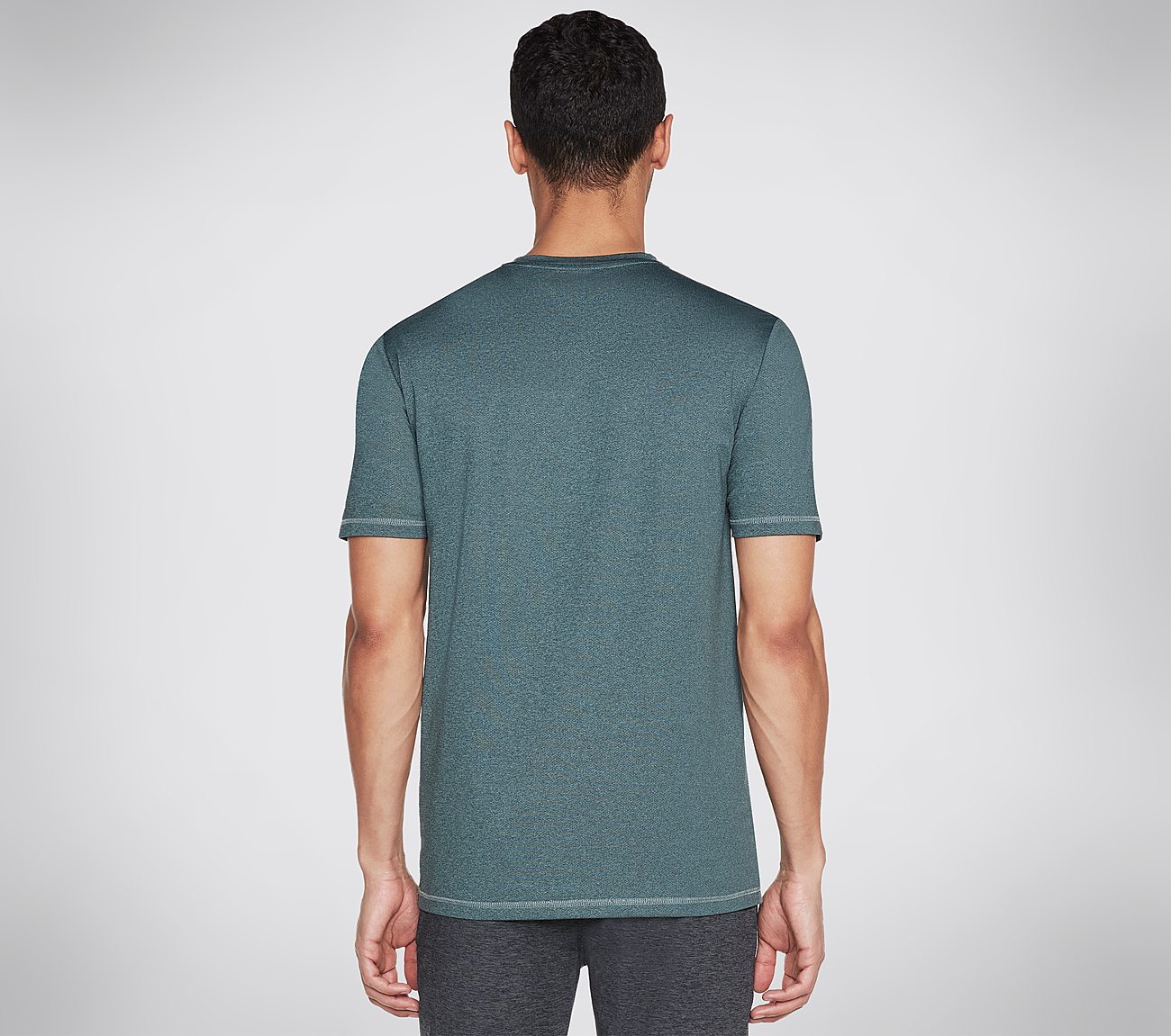 SKECH-AIR TEE, NAVY/GREEN Apparels Top View